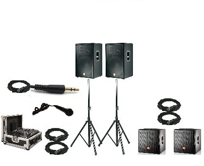 Des Moines DJ System Rentals - Full Range Speakers